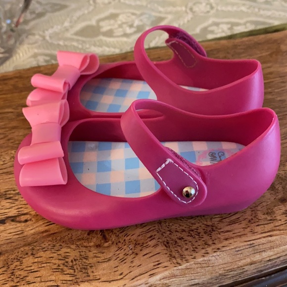 Whim & Wander pink bow maryjanes sz 6 - Picture 3 of 5